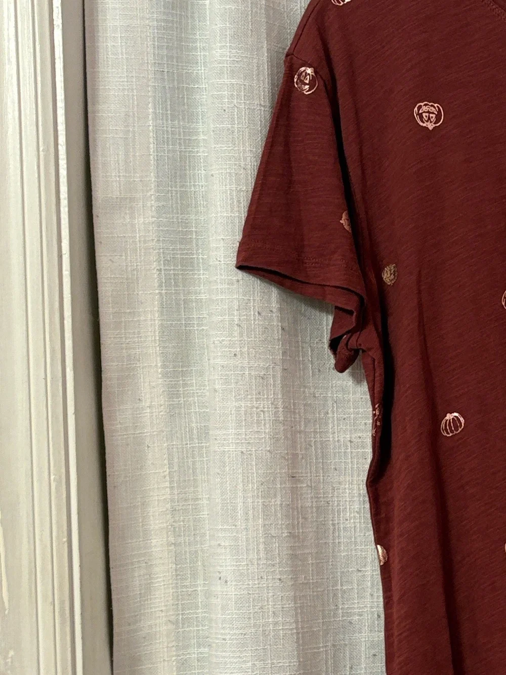 Maurices Comfort Metallic All Over Mini Pumpkin Tee